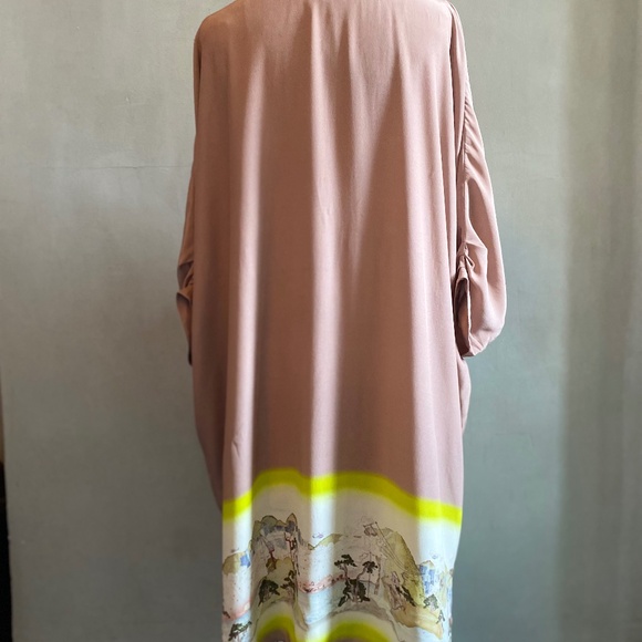 Matthew Williamson Pink Silk Short Caftan Size 12 Fits many sizes - Picture 2 of 11